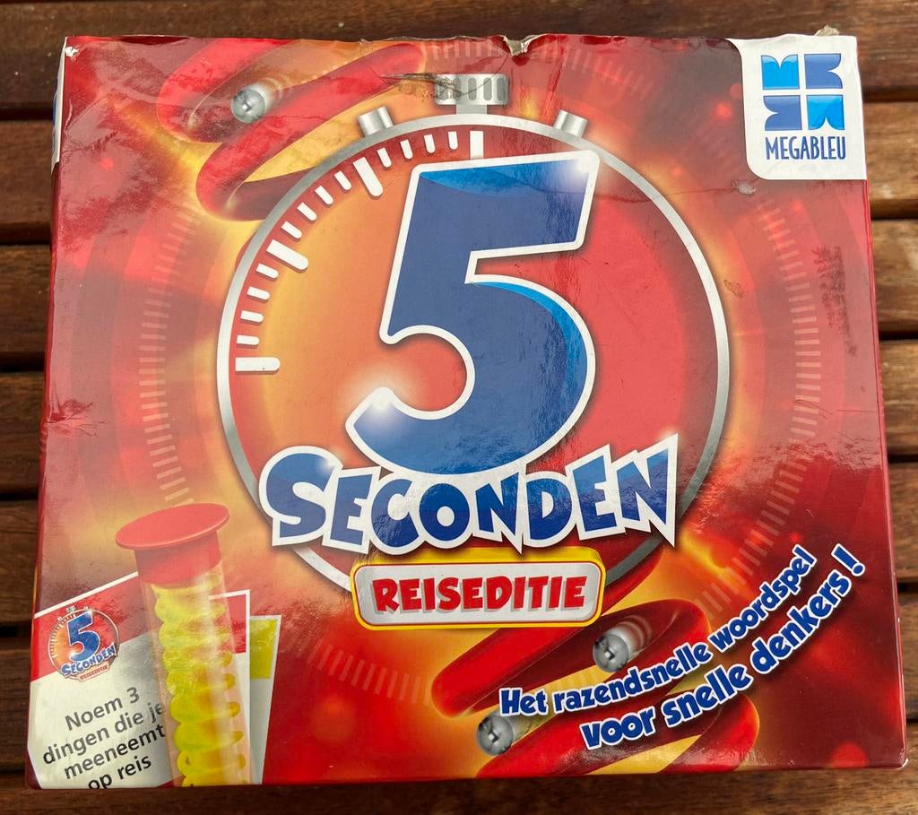 Spel 5 seconden reiseditie, Hobby en Vrije tijd, Ophalen of Verzenden, Zo goed als nieuw