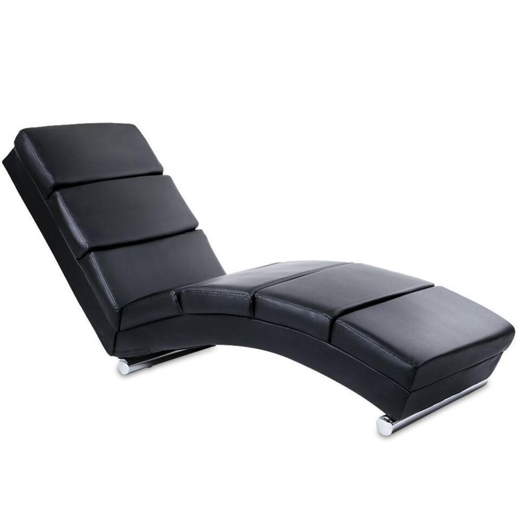 Relaxstoel leunstoel fauteuil kunstleer polyester ligbank, Enlèvement, Neuf