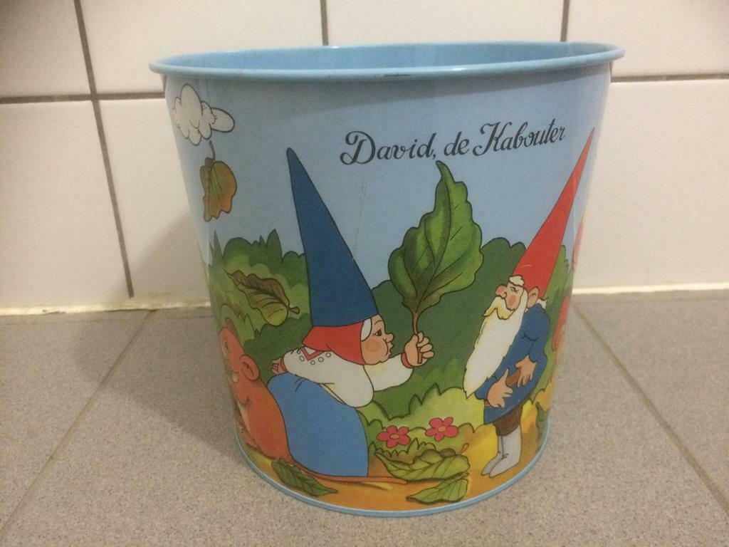 Prullenbakje David de kabouter vintage, Ophalen, Zo goed als nieuw