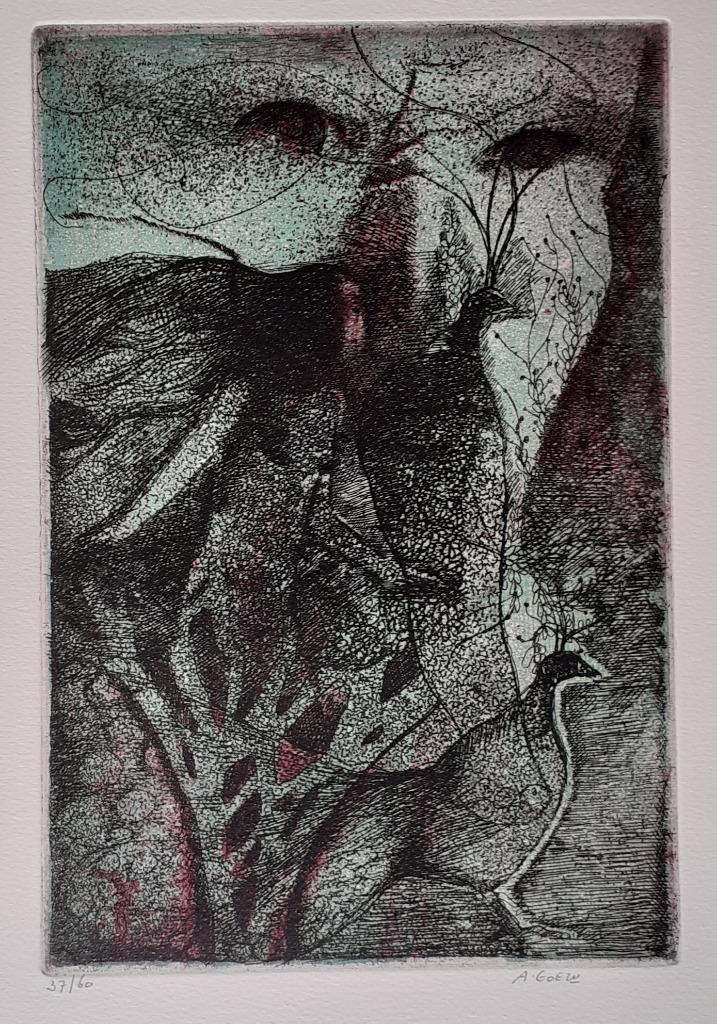 "Sphinx grec" - André Goezu, Antiquités & Art, Art | Eaux-fortes & Gravures, Enlèvement ou Envoi