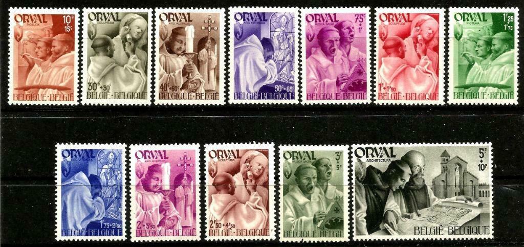 België 1941 vierde Orval OBP 556/567**, Sans timbre, Enlèvement ou Envoi, Non oblitéré, Gomme originale