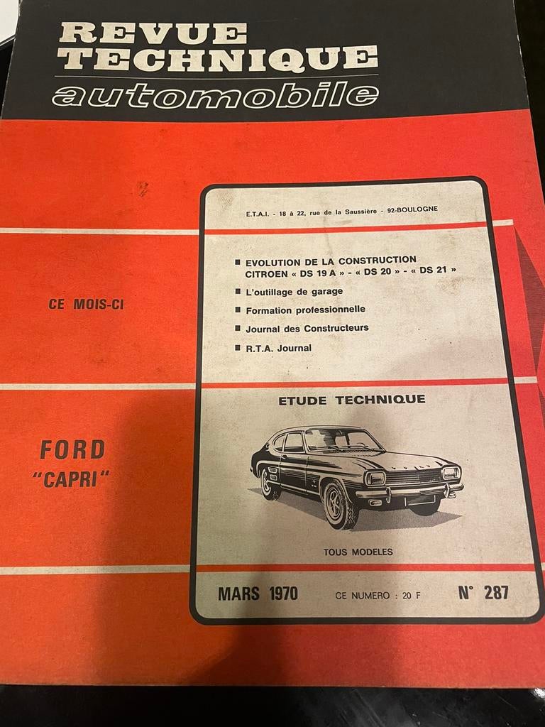 Ford Capri phase 1 envoie possible