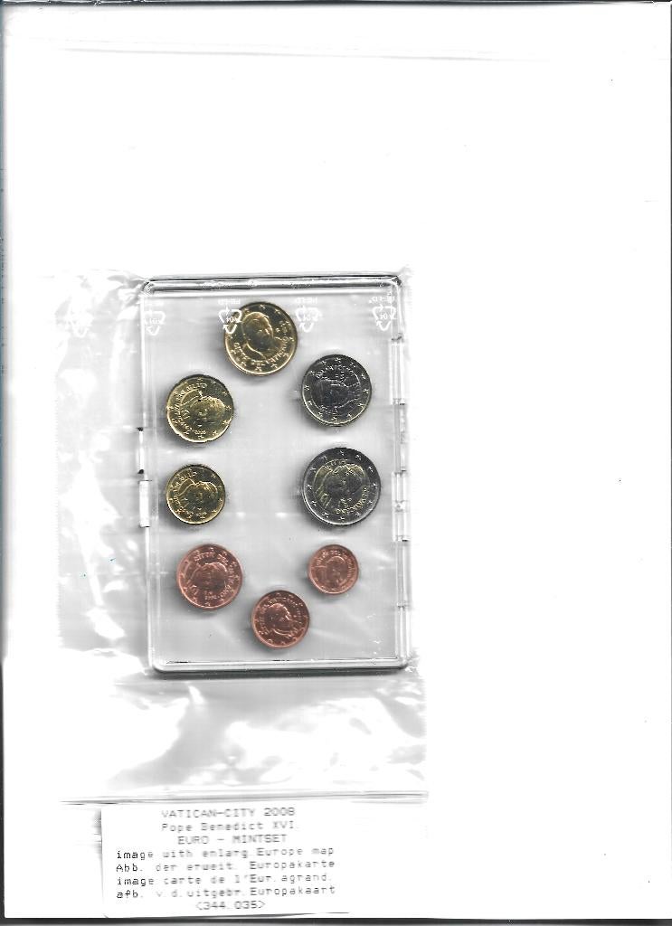 pieces euros, Ophalen of Verzenden, Vaticaanstad, Setje