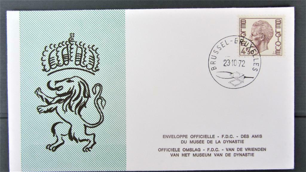 FDC BELGIË- NR. 1644/1649 KONING BOUDEWIJN (ZELDZAAM)., Enlèvement ou Envoi, Affranchi, Dynastie