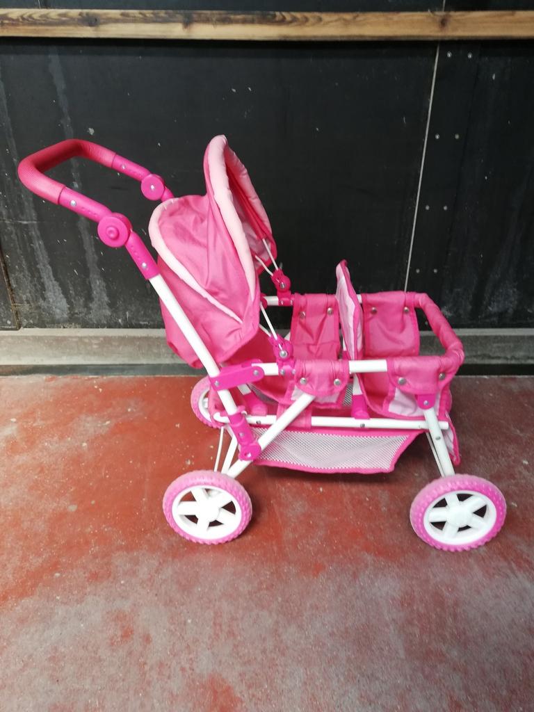 Poussette pour 2 poupées, Ophalen, Gebruikt