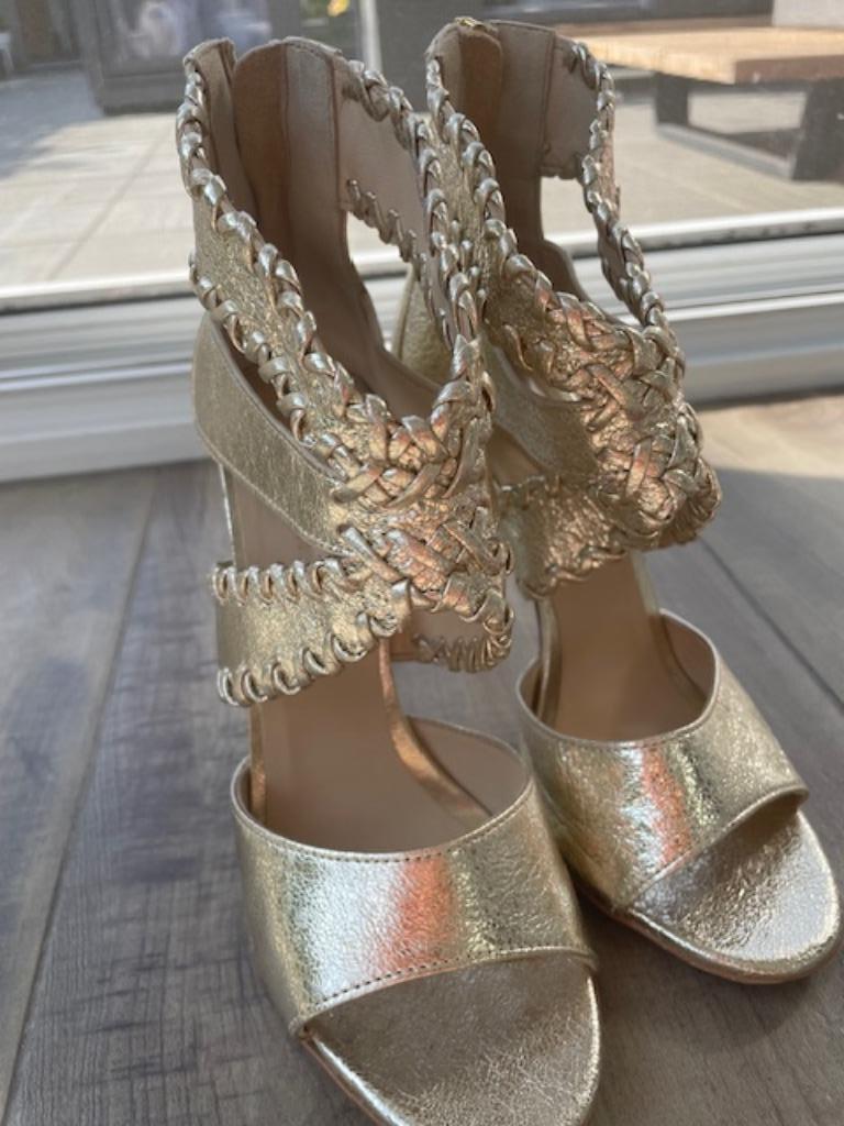 Gouden schoenen MARCH 23 met hak maat37 Als Nieuw, Ophalen of Verzenden, Zo goed als nieuw, Schoenen met hoge hakken, March23
