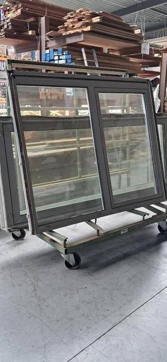 Aluminium ramen, Doe-het-zelf en Bouw, Ophalen, Gebruikt, Aluminium, Inclusief glas