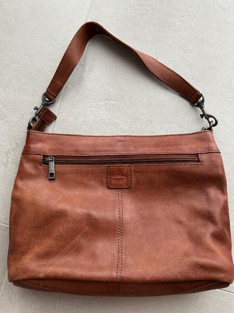 Handtas (merk Bear Design, kleur cognac), Enlèvement, Comme neuf, Brun, Sac à main