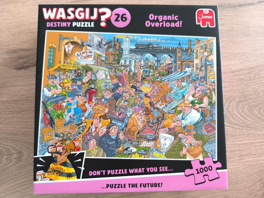 Wasgij destiny 26 - organic overload 1000 st, Ophalen, 500 t/m 1500 stukjes, Zo goed als nieuw, Legpuzzel