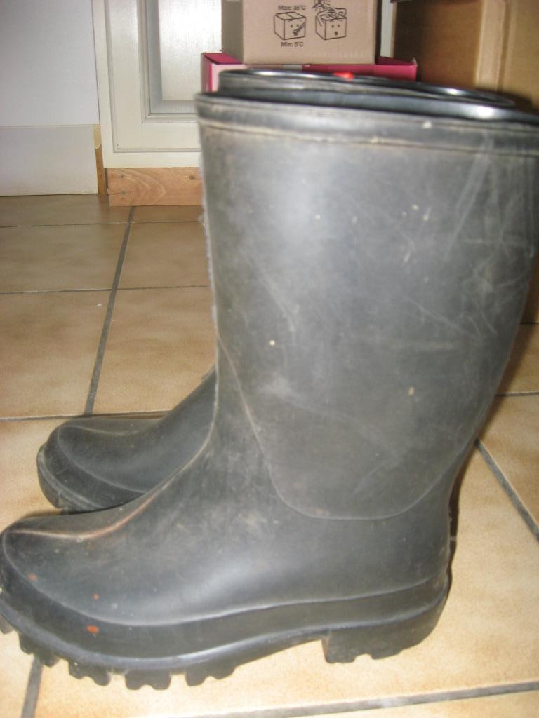 Rubber laarzen, zware kwaliteit maat 41, Kleding | Heren, Schoenen, Ophalen, Zwart, Regenlaarzen, Gedragen