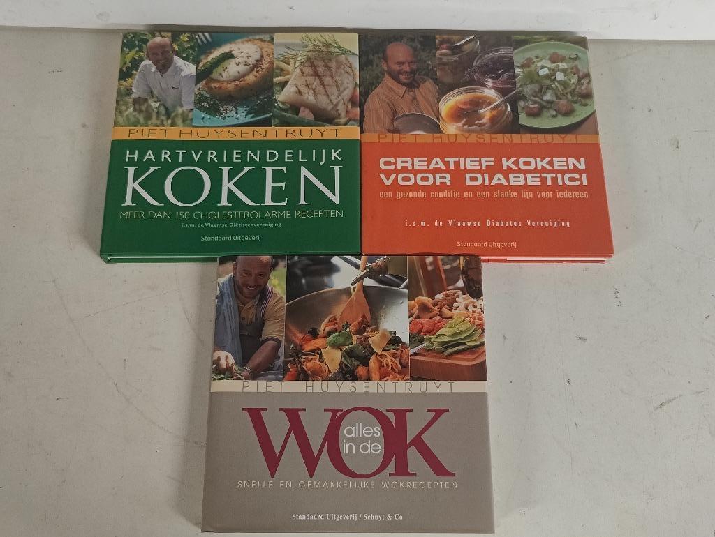 Lot kookboeken Piet Huysentruyt, Enlèvement ou Envoi, Utilisé