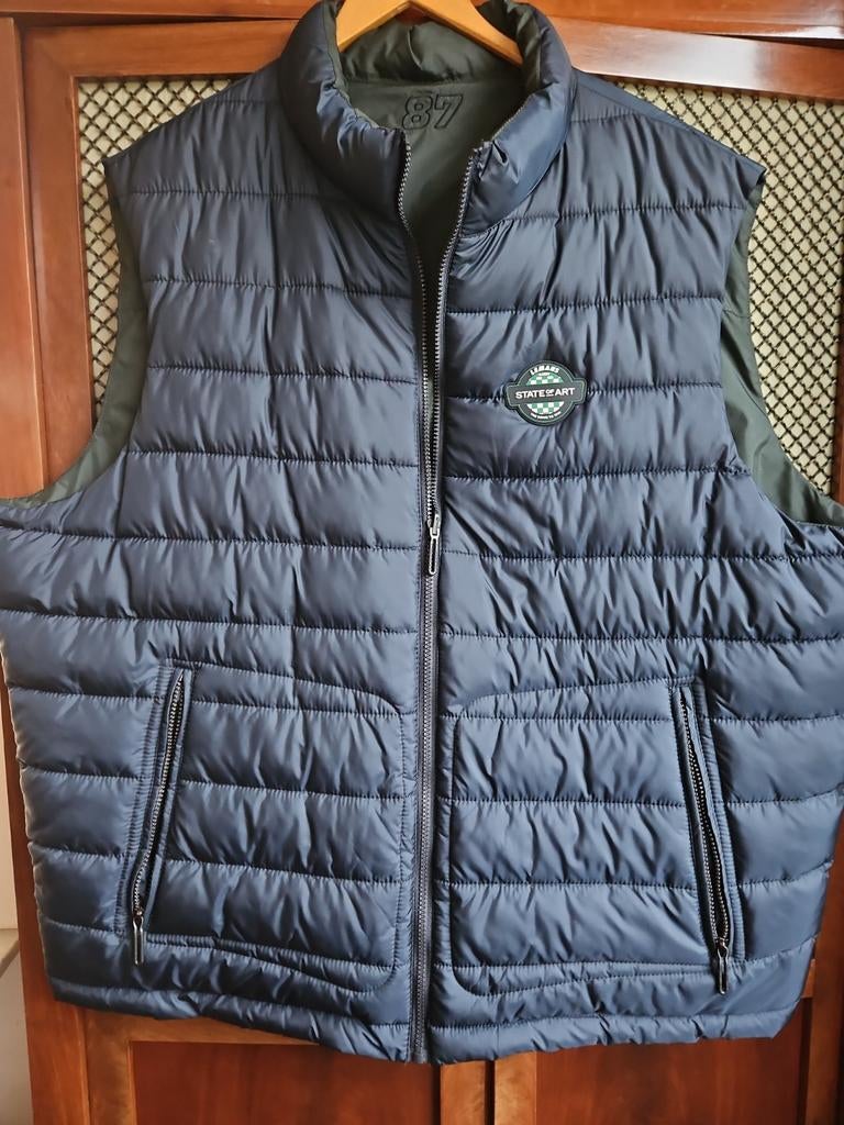 State of Art - Donkerblauwe omkeerbare bodywarmer maat 4XL., Ophalen