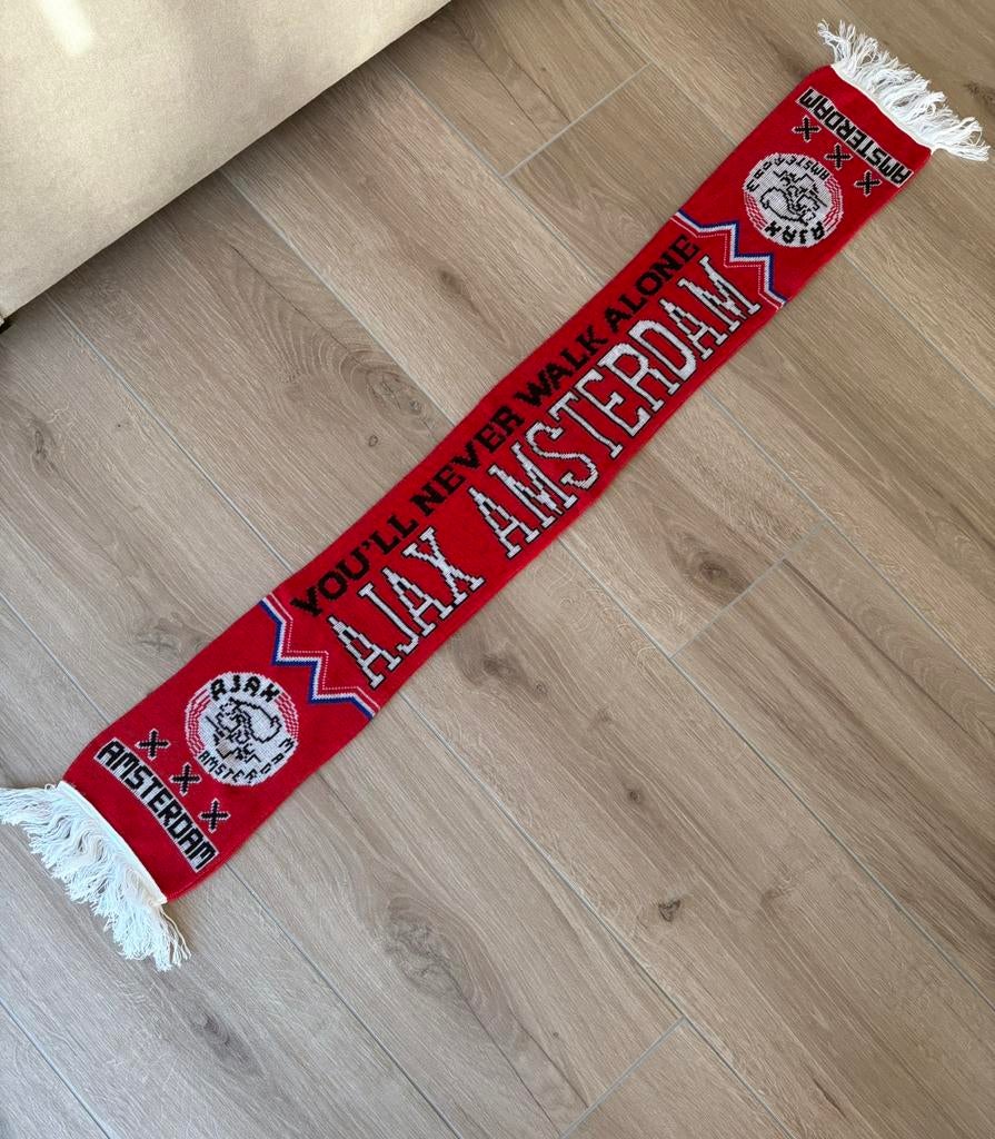 Sjaal Ajax Amsterdam 150x20cm, Enlèvement, Comme neuf, Fanion ou Écharpe