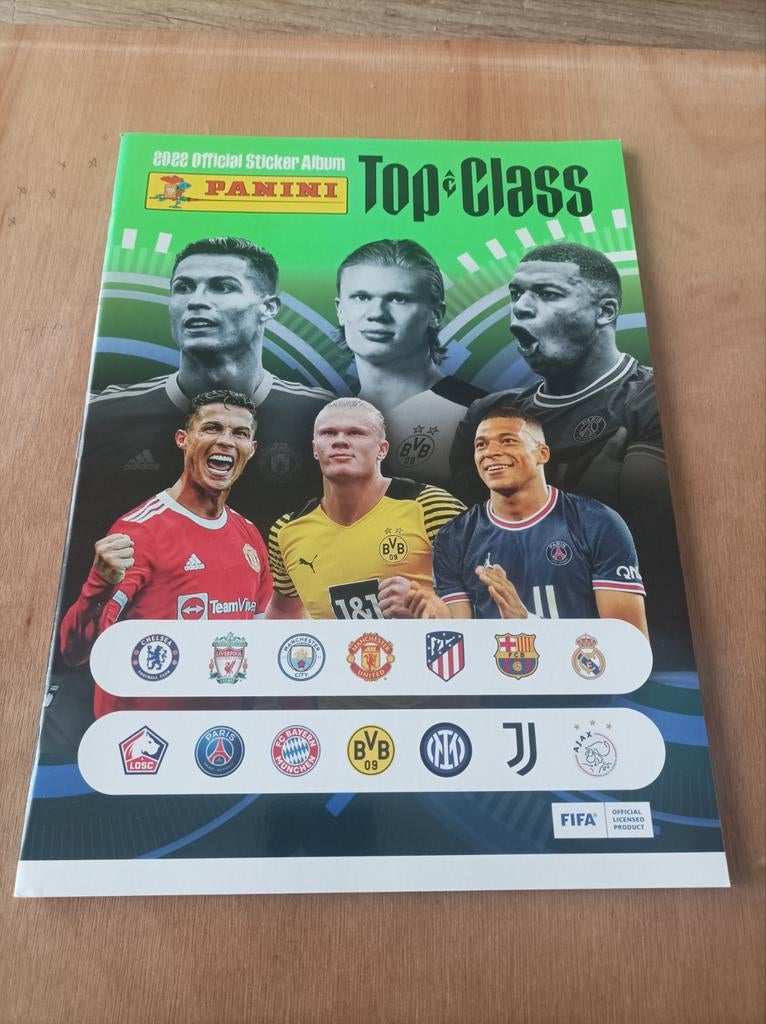 Panini Top Class , 1 leeg album. Goede staat, Ophalen of Verzenden, Zo goed als nieuw