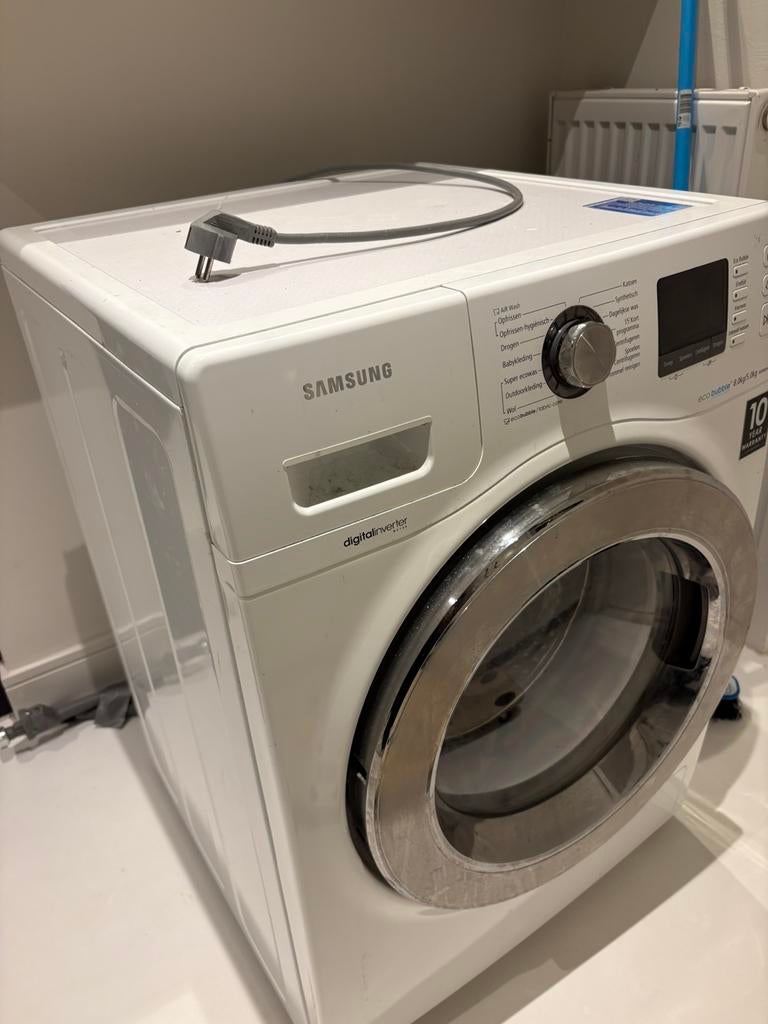 Samsung Eco Bubble WD806P4SAWQ (centrifugeren maakt geluid), Elektronische apparatuur, Wasmachines, Ophalen, Gebruikt, 8 tot 10 kg