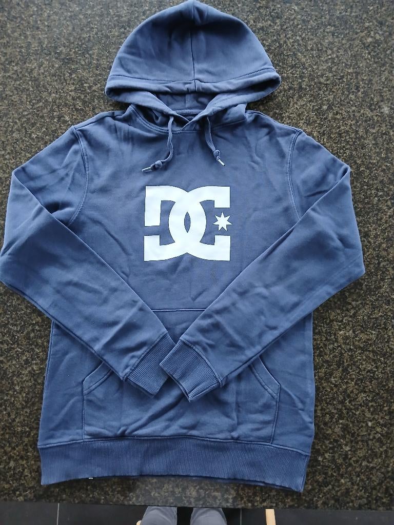 Sweater heren met kap dc shoes, Blauw, Ophalen of Verzenden, Zo goed als nieuw, DC Shoes
