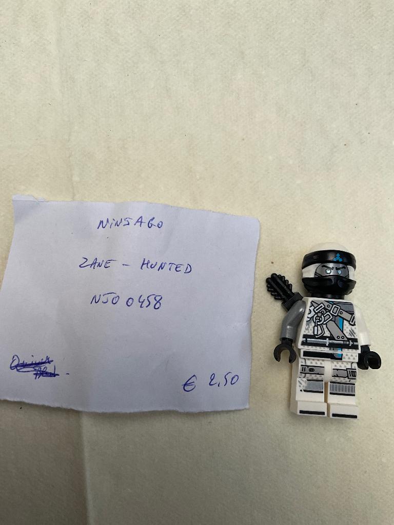 Lego Ninjago Minifig NJO0458 Zane Hunter, Enlèvement ou Envoi, Comme neuf, Ensemble complet, Lego