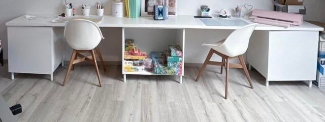 Bureau ( 3 kastjes- 2 planken), Huis en Inrichting, Ophalen, Wit