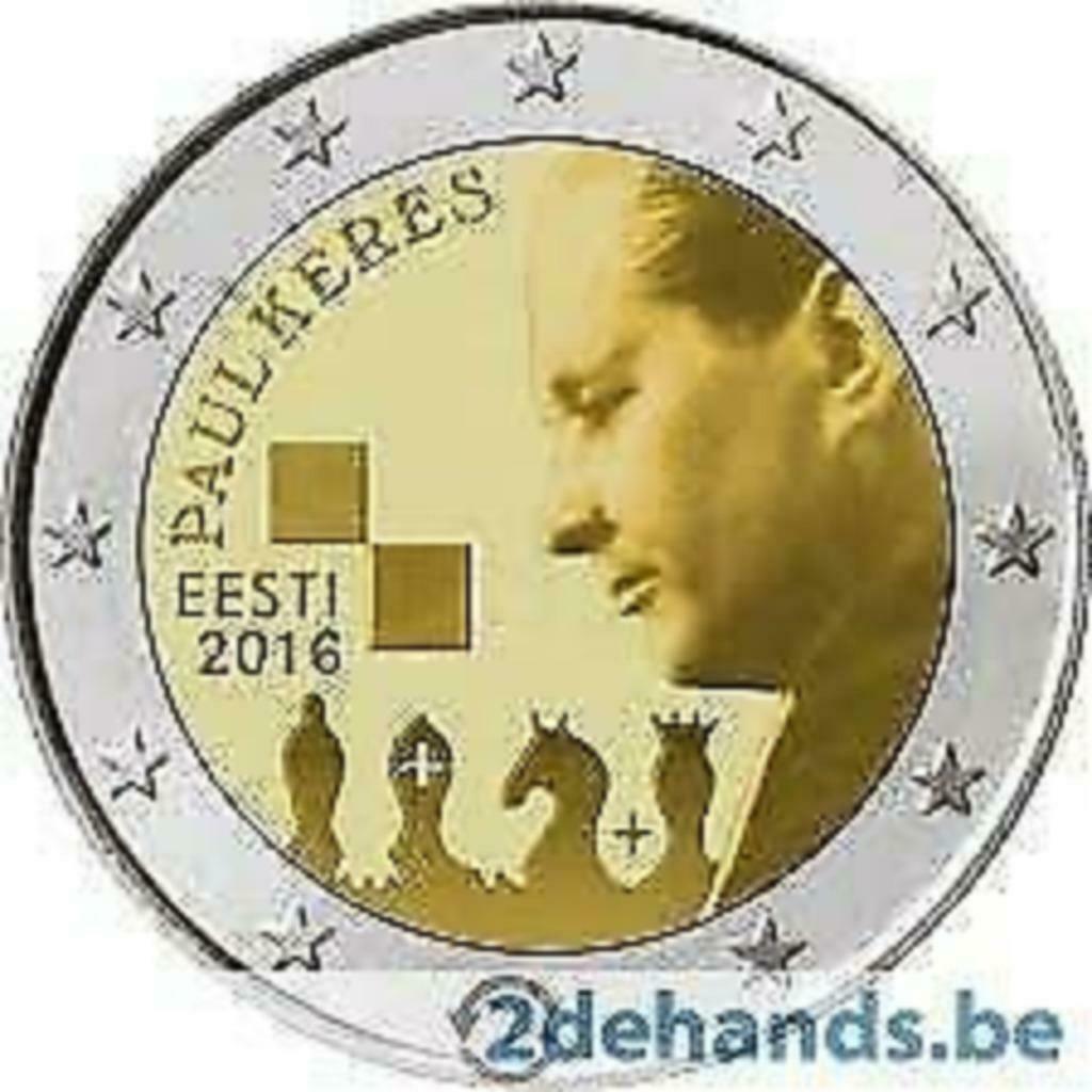 2 euro Estland 2016 'Paul Keres, Ophalen of Verzenden, Estland, 2 euro