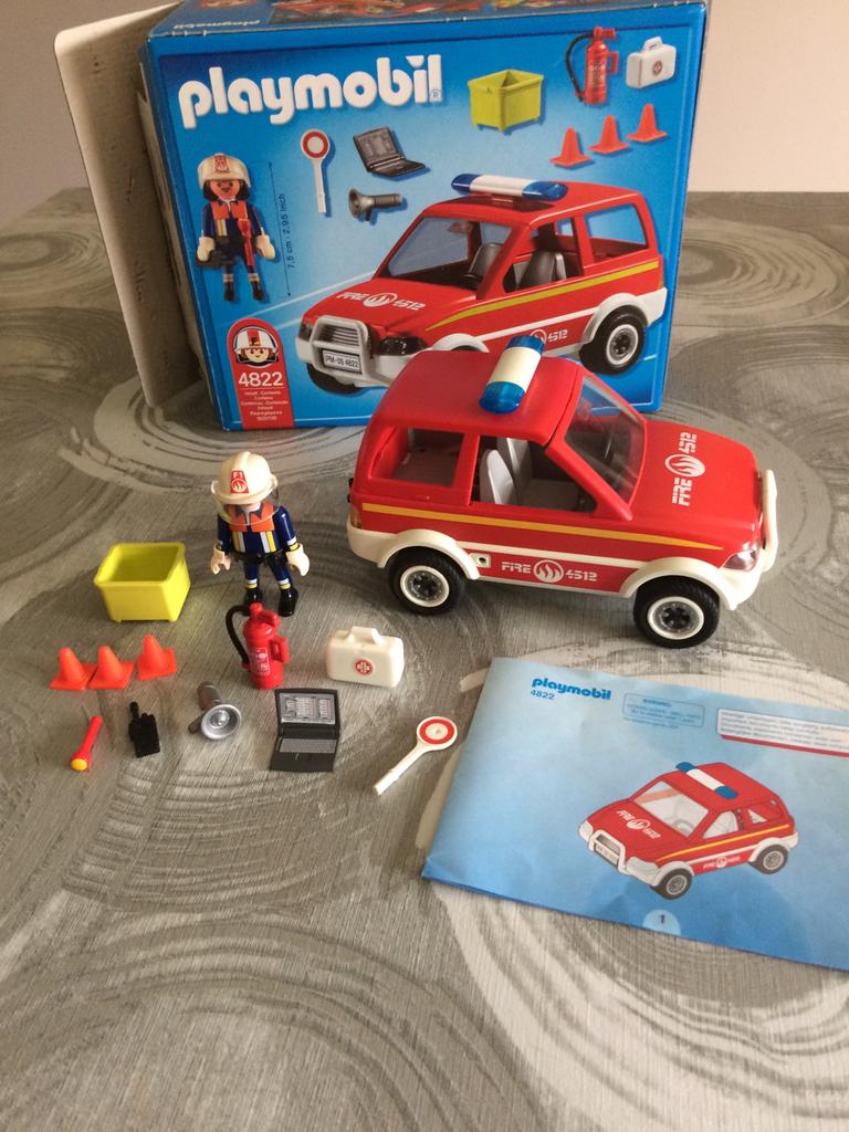 Playmobil brandweer interventiewagen., Enlèvement ou Envoi, Comme neuf