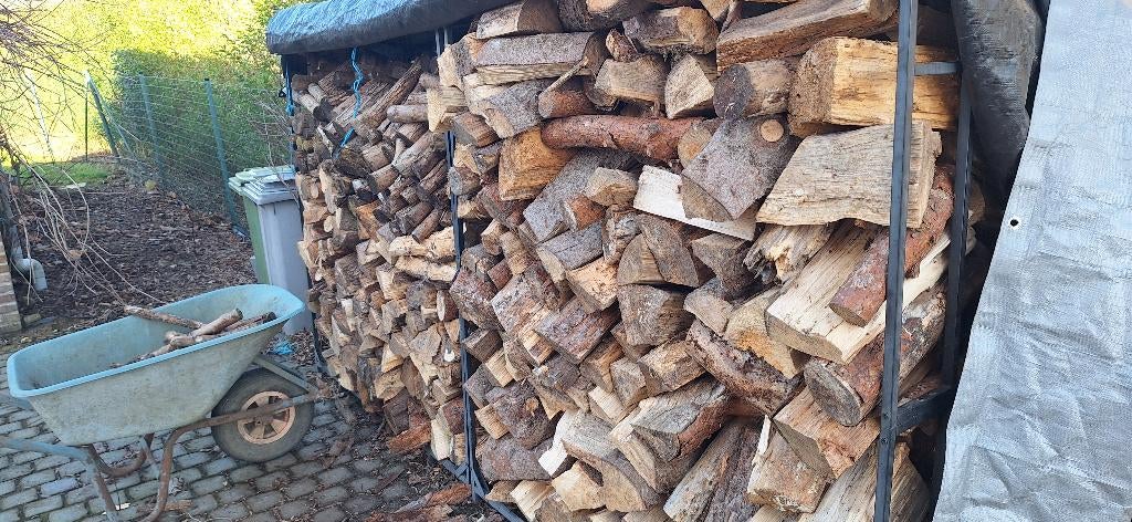 4 kuub droog brandhout, 3 à 6 m³, Enlèvement, Autres essences de bois, Bûches