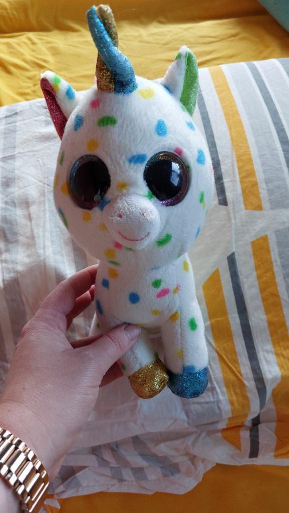Ty unicorn 25 cm, Ophalen of Verzenden, Zo goed als nieuw, Overige typen