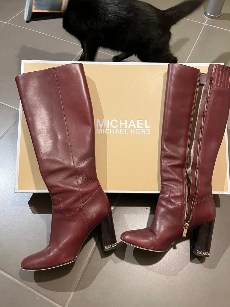 Botte femmes Michael Kors, en cuir très bonne état 38, Enlèvement ou Envoi, Comme neuf