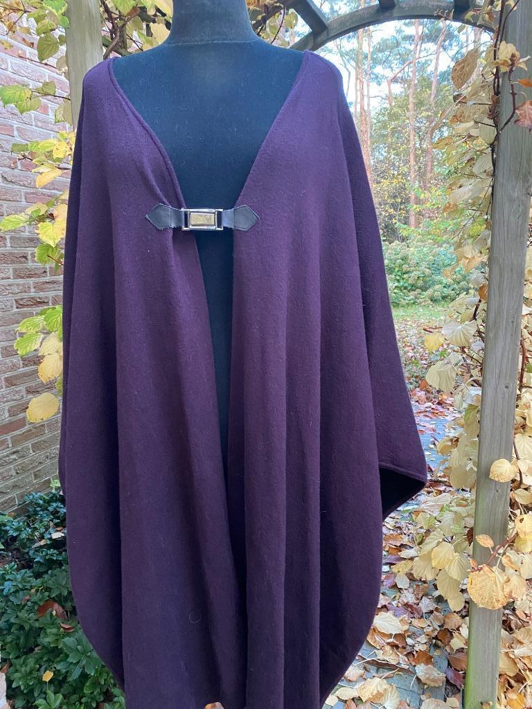 PHASE EIGHT burgundy poncho - one size, Taille 38/40 (M), Enlèvement ou Envoi, Comme neuf, Phase Eight