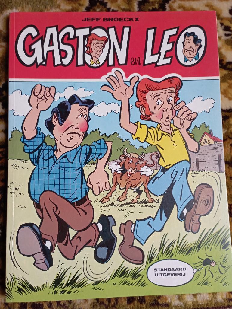 593) Pure Nostalgie : stripverhaal Gaston en Leo, Boeken, Stripverhalen, Eén stripboek, Ophalen of Verzenden, Zo goed als nieuw