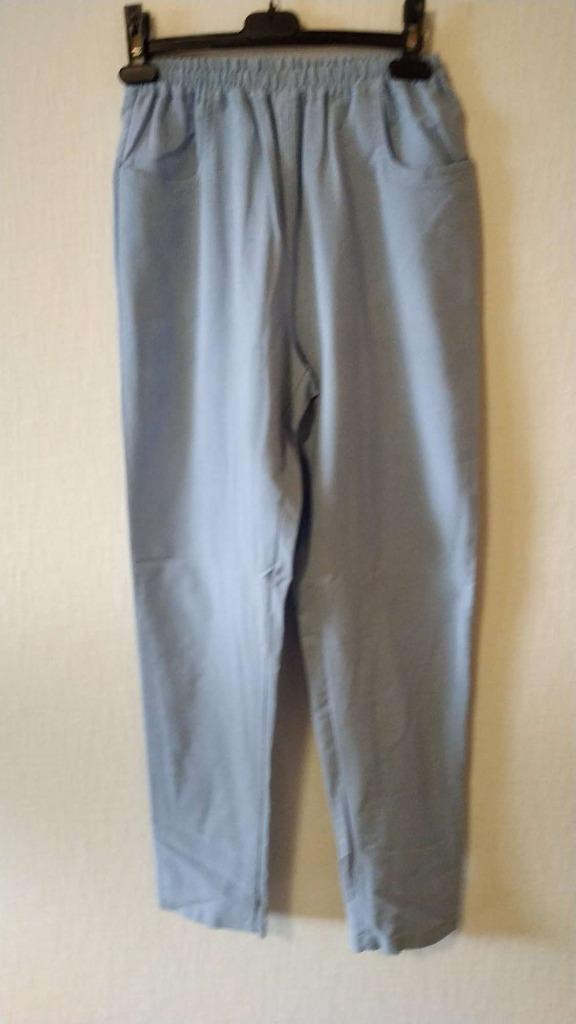 Lichtblauwe katoenen broek - zelfgemaakt extra small met rek, Enlèvement ou Envoi