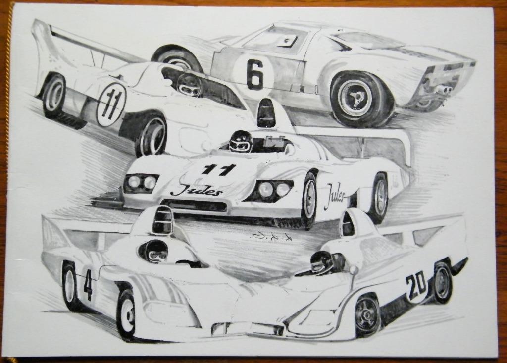 Jacky ICKX recordhouder op Le Mans 1981 Diner Menu, 5e overw, Verzamelen, Verzenden, Zo goed als nieuw, Auto's