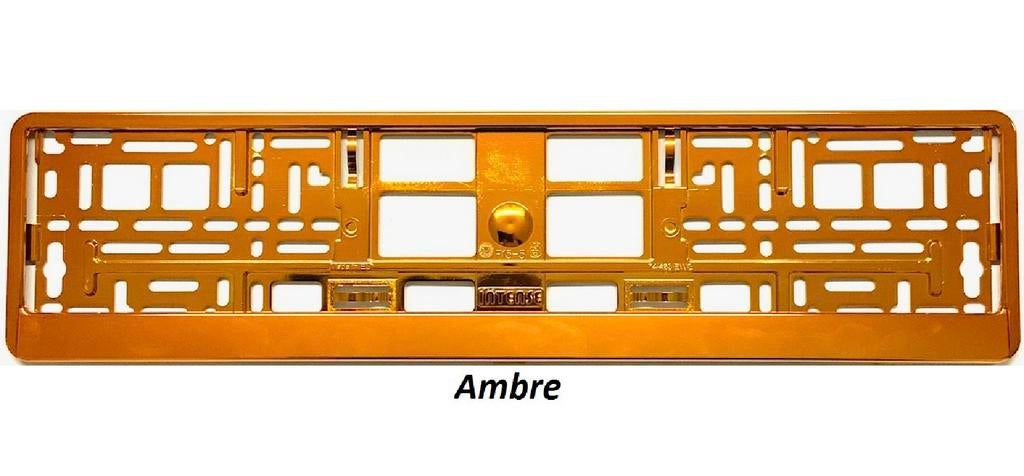 Support-plaque immatriculation Ambre, Auto diversen, Kentekenplaathouders, Nieuw, Ophalen of Verzenden