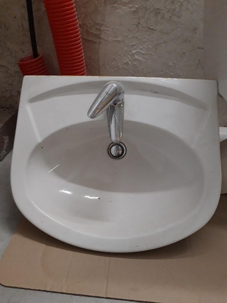 Lavabo à poser avec robinet Grohe, Enlèvement, Comme neuf, Lavabo