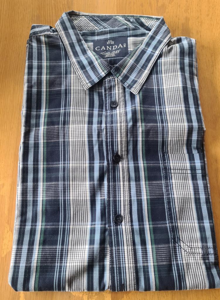 Hemd met lange mouwen - 3XL (47/48), Blauw, C&A   Canda, Ophalen of Verzenden, Zo goed als nieuw