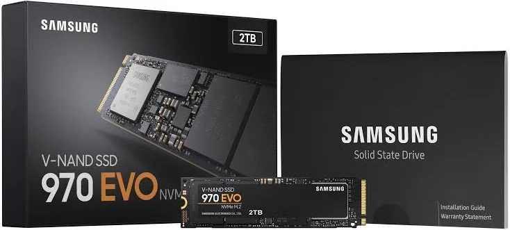 Samsung 970 Evo 2TB - 49 TBW - Bijna nieuw, Computers en Software, Intern, Ophalen of Verzenden, Zo goed als nieuw, Samsung