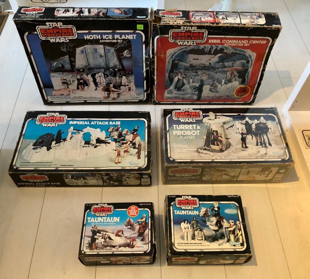 Star Wars Vintage speelset en beide schepen, Verzamelen, Verzenden, Gebruikt