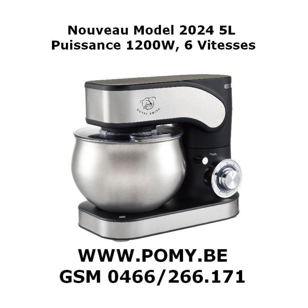 Nouveau Robot Culinaire 5L avec 1300W + Accessoires, 4 litres ou plus, Enlèvement ou Envoi, Neuf, 3 vitesses ou plus