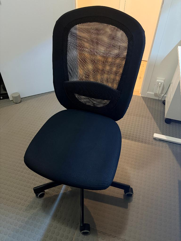 FLINTAN Office chair, black, Ophalen, Zo goed als nieuw, Zwart, Bureaustoel
