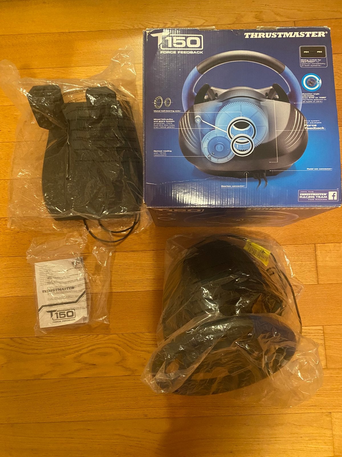Thrustmaster T150 Force Feedback —Volant de course + pédales, Enlèvement ou Envoi, Comme neuf
