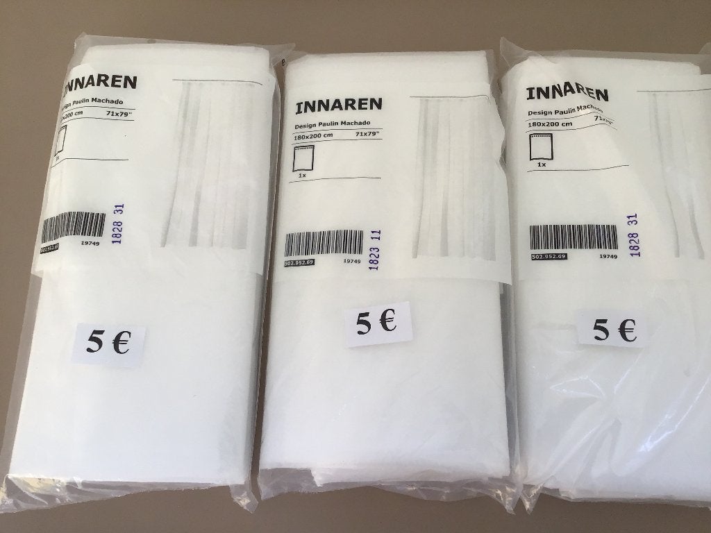 3 nouveaux rideaux de douche IKEA INNAREN à 5€ par rideau, Enlèvement ou Envoi, Neuf, IKEA