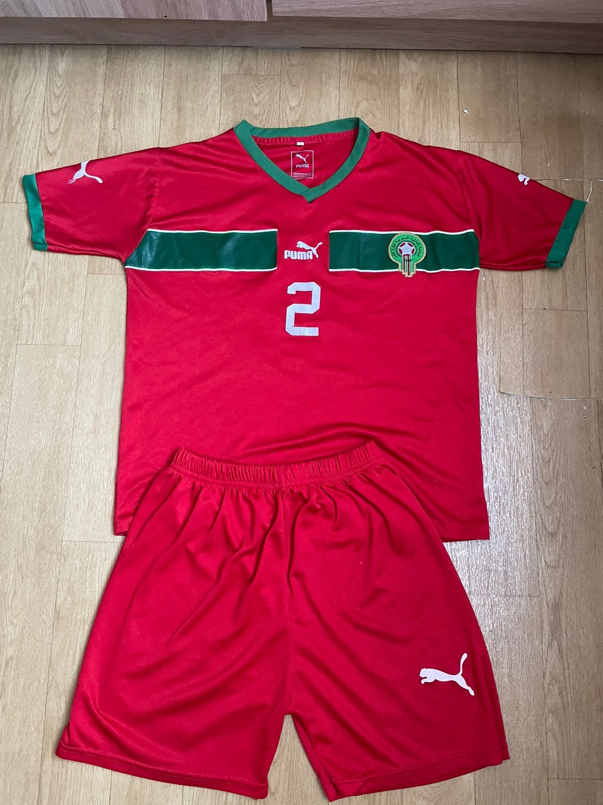 Achraf hakimi marokko kledingspak, Maat S, Ophalen of Verzenden, Zo goed als nieuw, Shirt