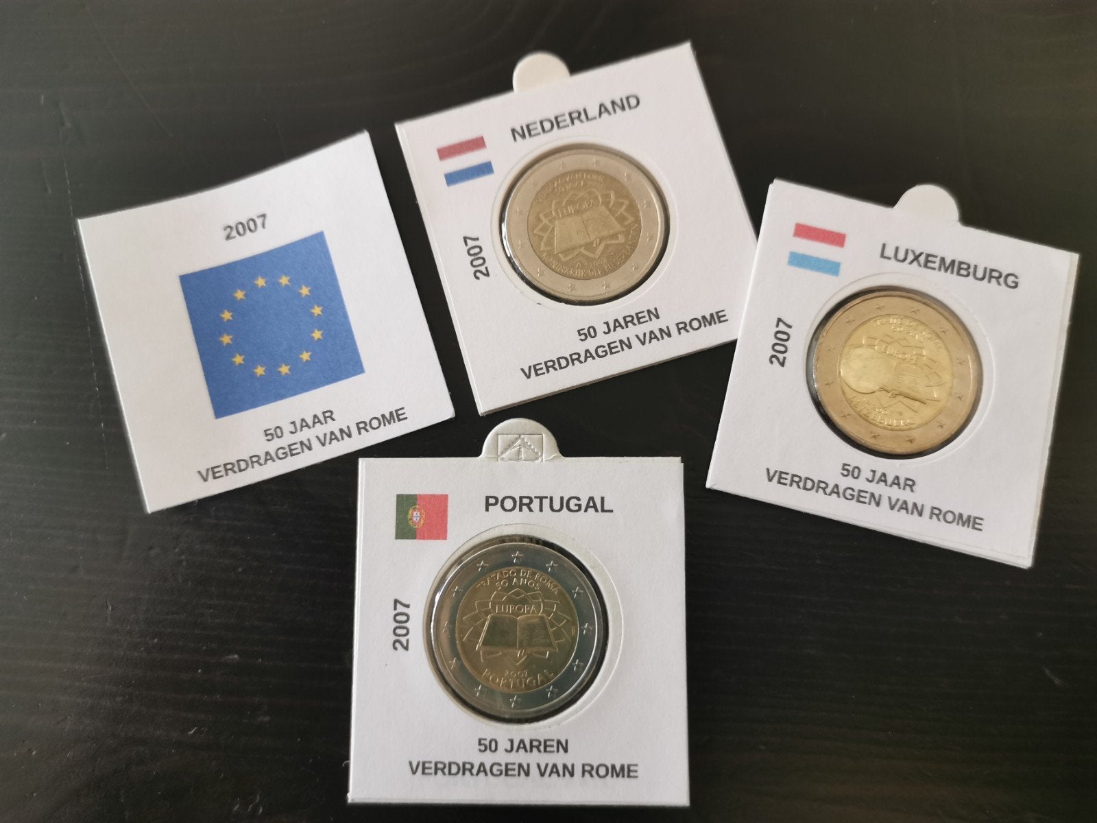 Labels voor euromunten, Postzegels en Munten, Ophalen of Verzenden