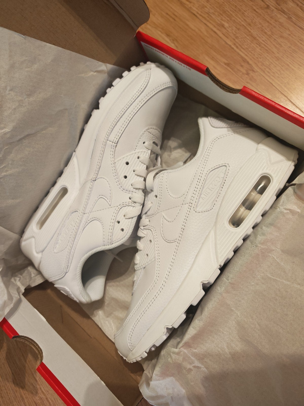 Nike Air Max 90 ( Wit Leder ) Maat 43 ( Nieuw ), Kleding | Heren, Nike air max, Wit, Nieuw, Ophalen of Verzenden
