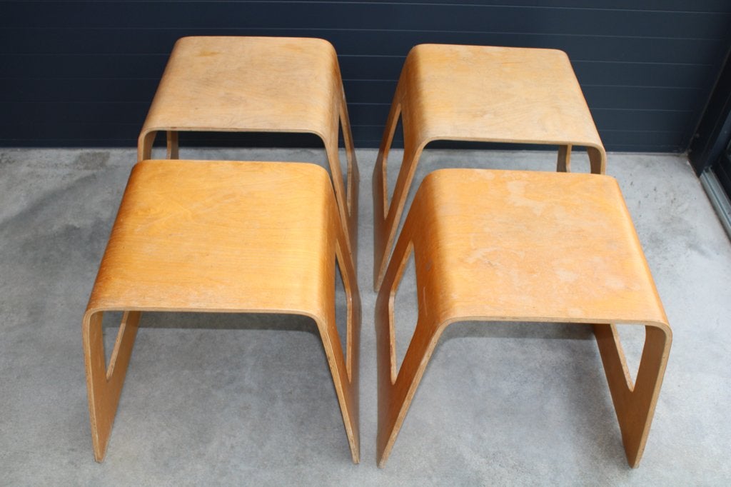 Ancien tabourets Benjamin Design Lisa Noringer ikea 90's Lot, Antiquités & Art, Enlèvement, Chaise, Beige, Bois
