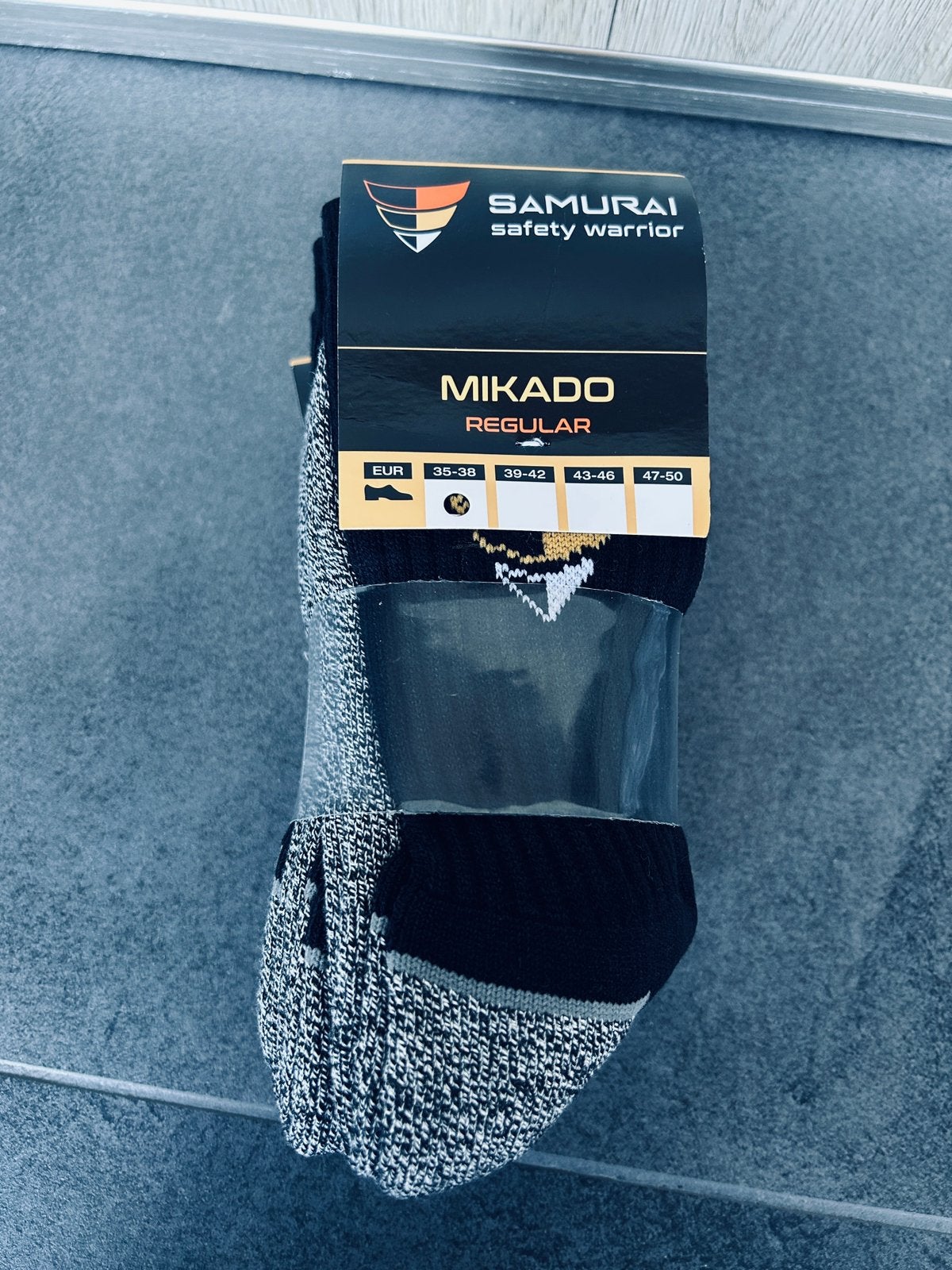 5 paires de Chaussettes de sécurité SAMURAI - 35-38 (Neuf), Enlèvement ou Envoi, Comme neuf, Noir