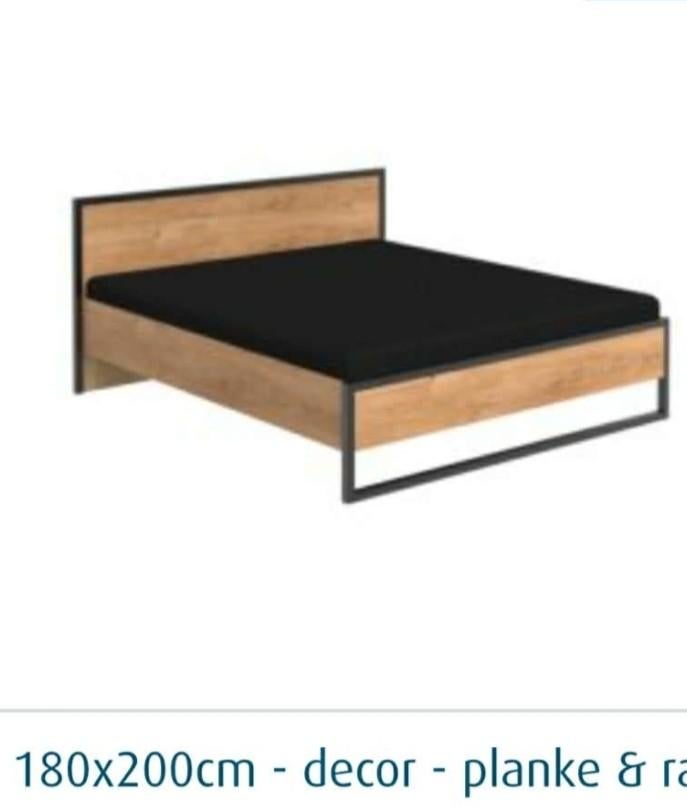 Bed 1m80 x 2m, Ophalen, Verstelbaar