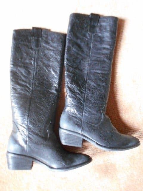 laarzen in leder, noe, gloednieuw, m 38, Kleding | Dames, Hoge laarzen, Nieuw, Ophalen of Verzenden, Noe