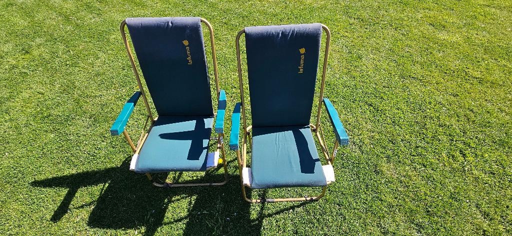2 plooistoelen Lafuma, Enlèvement, Utilisé, Chaise de camping