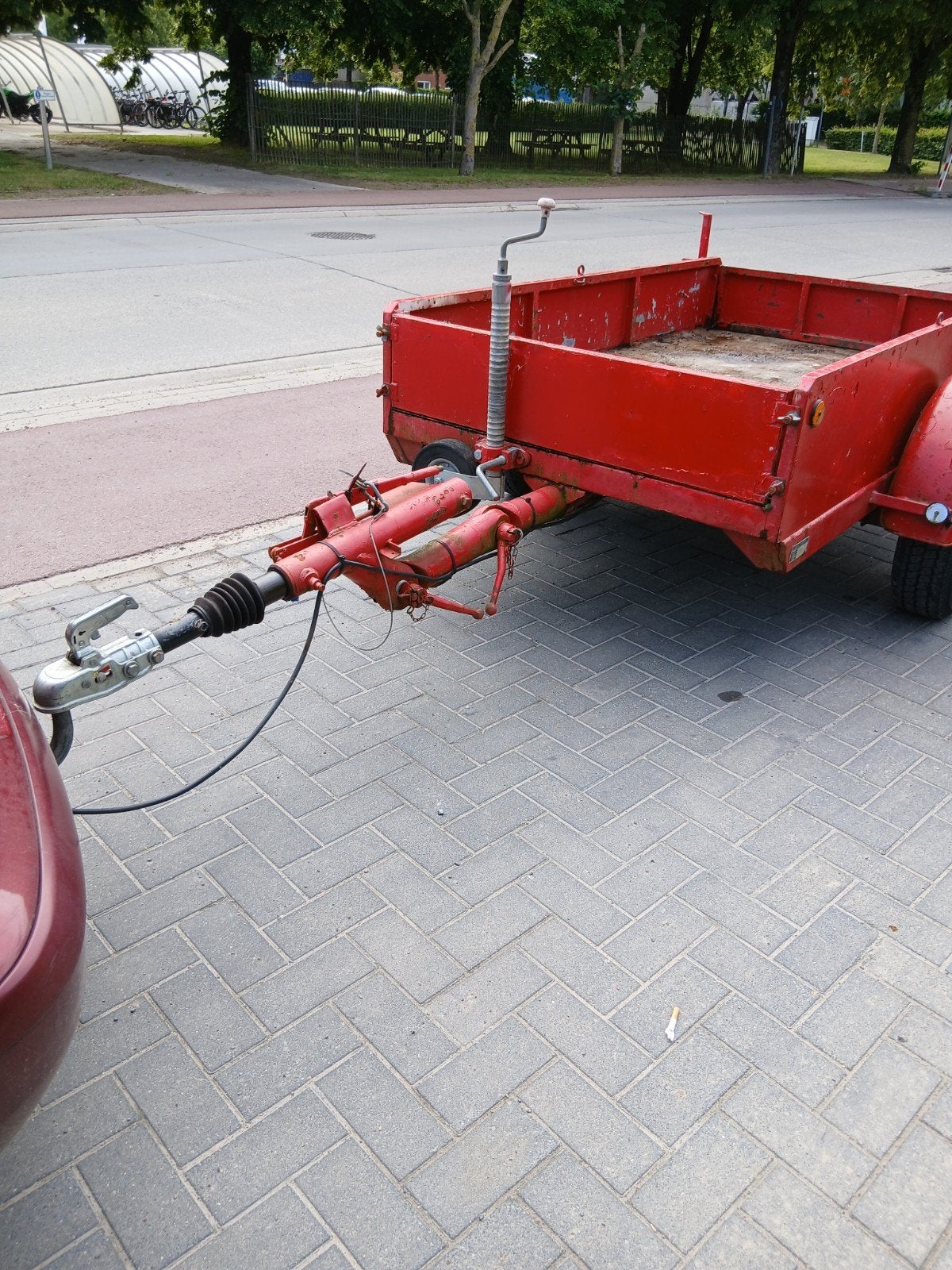Aanhangwagen, Ophalen