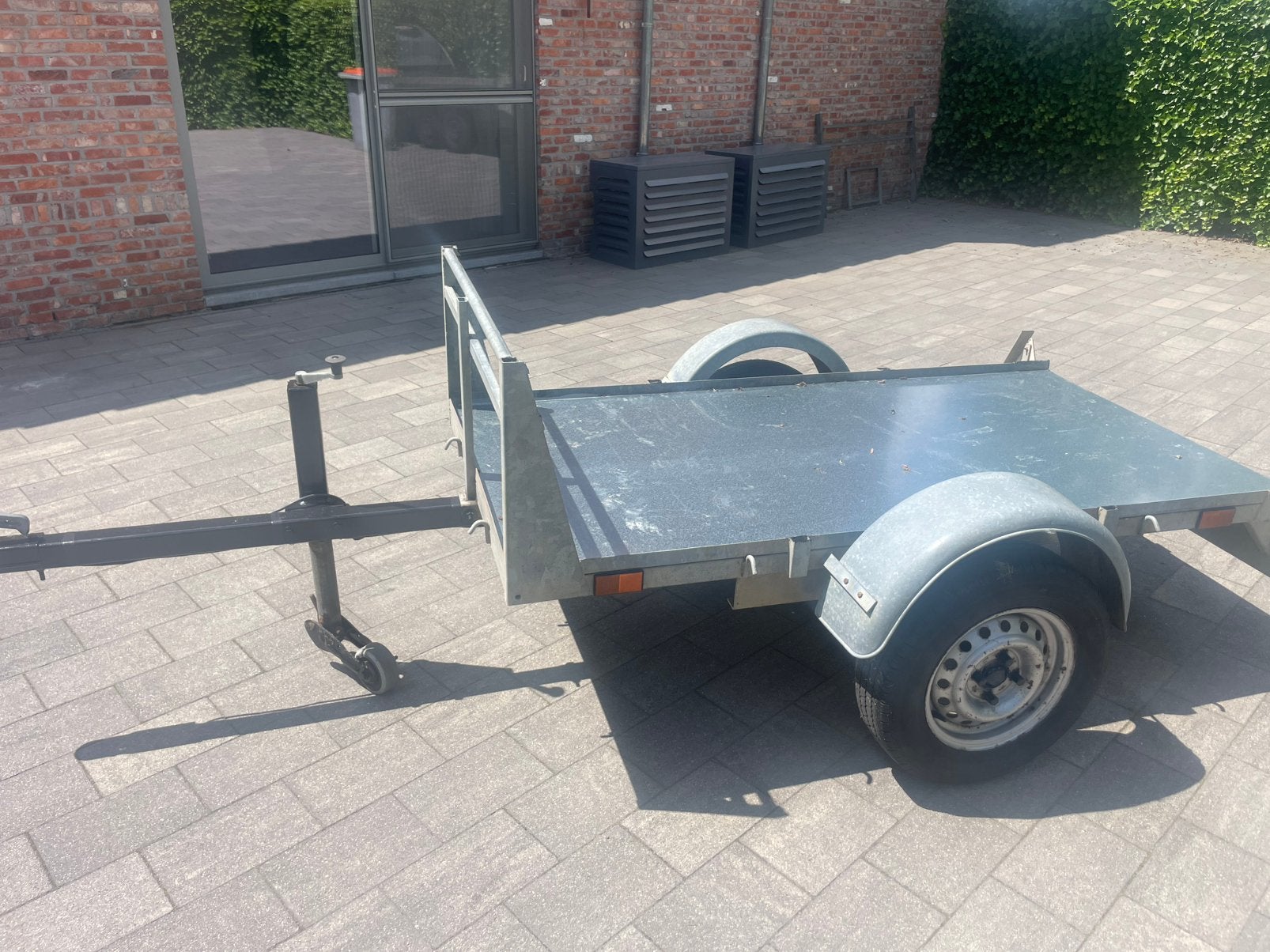Motor en vespa trailer, Ophalen, Gebruikt